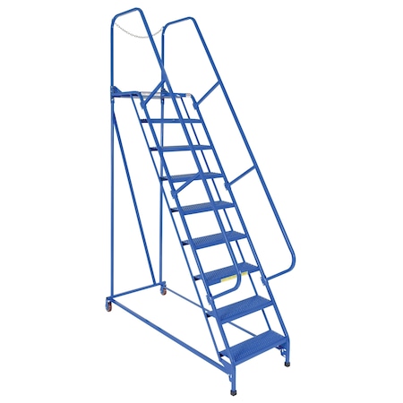 Vestil 120 H Steel Maintenance Ladder, 9 Steps LAD-MM-9-P